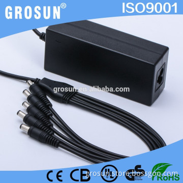 Multiple Output Laptop Power Supply 12V AC-DC Transformer 12V 5A Adapter With Multivoltage for Security Equipment
